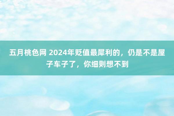 五月桃色网 2024年贬值最犀利的，仍是不是屋子车子了，你细则想不到