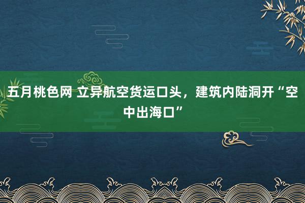 五月桃色网 立异航空货运口头，建筑内陆洞开“空中出海口”