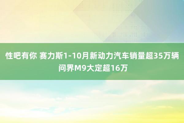 性吧有你 赛力斯1-10月新动力汽车销量超35万辆 问界M9大定超16万