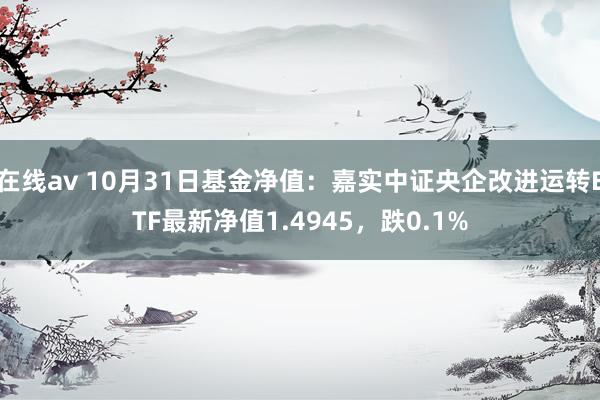 在线av 10月31日基金净值：嘉实中证央企改进运转ETF最新净值1.4945，跌0.1%